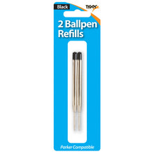 Tiger Parker-Type Ballpoint Pen Refills – Black, Pack of 2