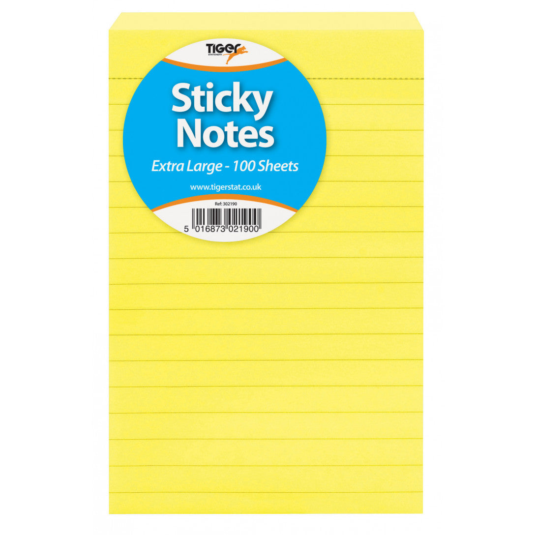 Tiger Extra Large Neon Sticky Notes