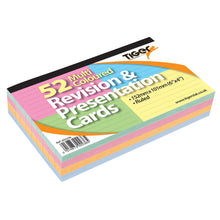 Tiger Top Bound Revision Cards 6 x 4 Inch, Coloured