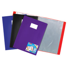 Tiger A3 Flexi Display Book – 40 Pockets, Assorted Colours