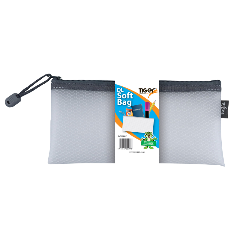 Tiger DL Soft Zip Bag – White