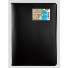 Tiger A4 Zipped Display Book – 20 Pockets, 40 Views