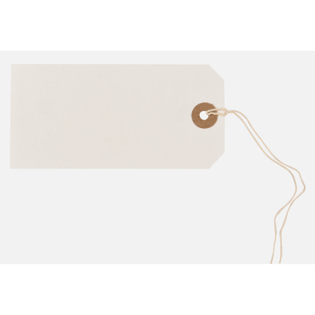 Tiger White Strung Tags 120 x 60mm – Box of 250