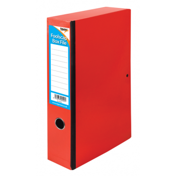 Tiger A4 Foolscap Box File – Red
