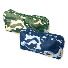 Tiger Square Double Zip Camouflage Pencil Case