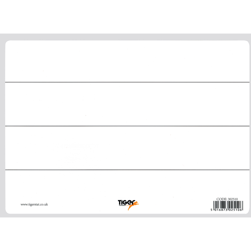 Tiger A4 Lined Landscape Drywipe Board