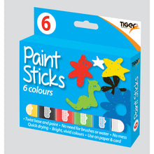 Tiger Twist-Up Paint Sticks – Box of 6 Assorted Colours