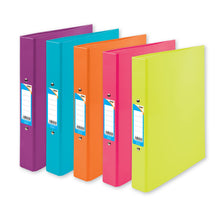 Tiger A4 Gloss Board Ring Binder – Bright Assorted Colours