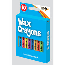 Tiger Wax Crayons – Pack of 10 Assorted Colours