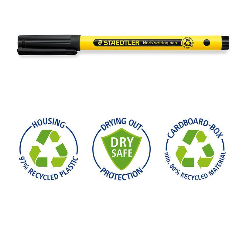 Staedtler Noris Handwriting Pen 307 - Black, tip detail
