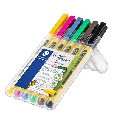 Staedtler Noris Handwriting Pen 307 – Pack of 6 Assorted Colours
