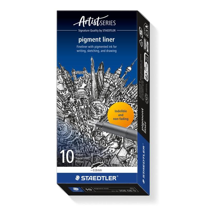 Staedtler pigment liner 308, 0.8 mm black