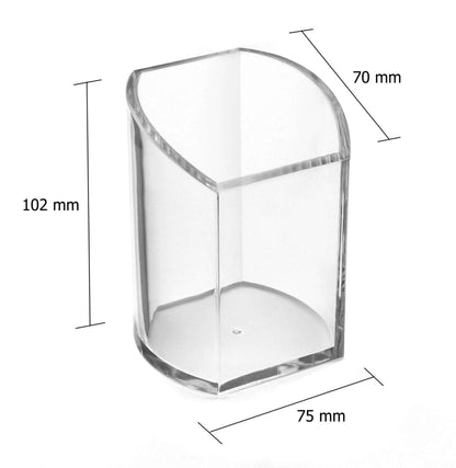 Clear Acrylic Curved Pen Pot | 3090