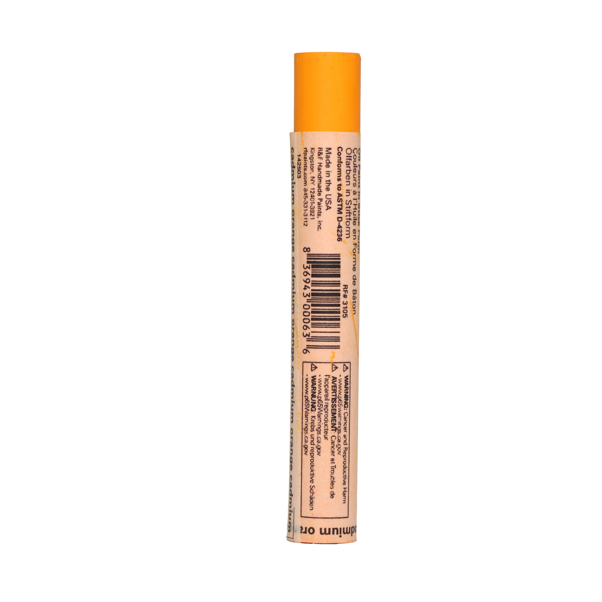 R&F Drawing Oil 12ml – Cadmium Orange