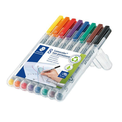 Lumocolor Non-Permanent Pen 311 Superfine 0.4 mm – Pack of 8 Assorted Colours – image 2