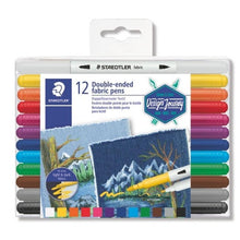 Staedtler double-ended fabric pens box of 12