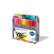Staedtler 120 fibre-tip pens open