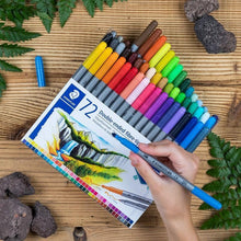 Staedtler 72 fibre-tip pens open