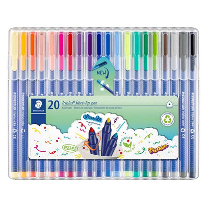 Staedtler triplus color 323 fibre-tip pens, box of 20