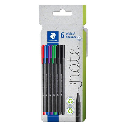 Staedtler Triplus Fineliner 334 – Box of 6 Assorted Colours