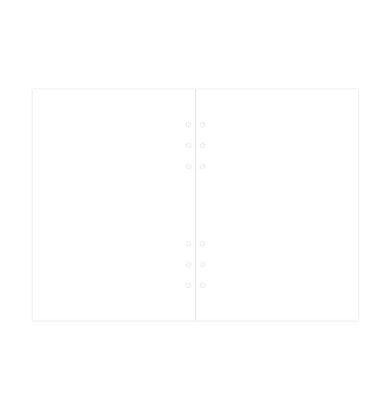 Filofax A5 White Plain Notepaper Refill – 25 Sheets