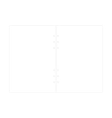 Filofax A5 White Plain Notepaper Refill – 25 Sheets