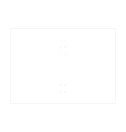 Filofax A5 White Plain Notepaper Refill – 25 Sheets