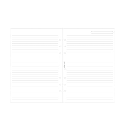 Filofax A5 White Ruled Notepaper Refill – 25 Sheets