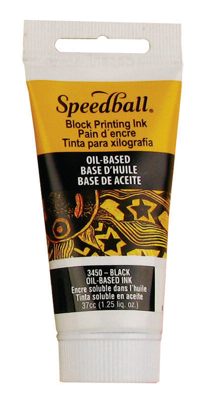 Speedball Oil-Based Block Printing Ink 37ml – Black