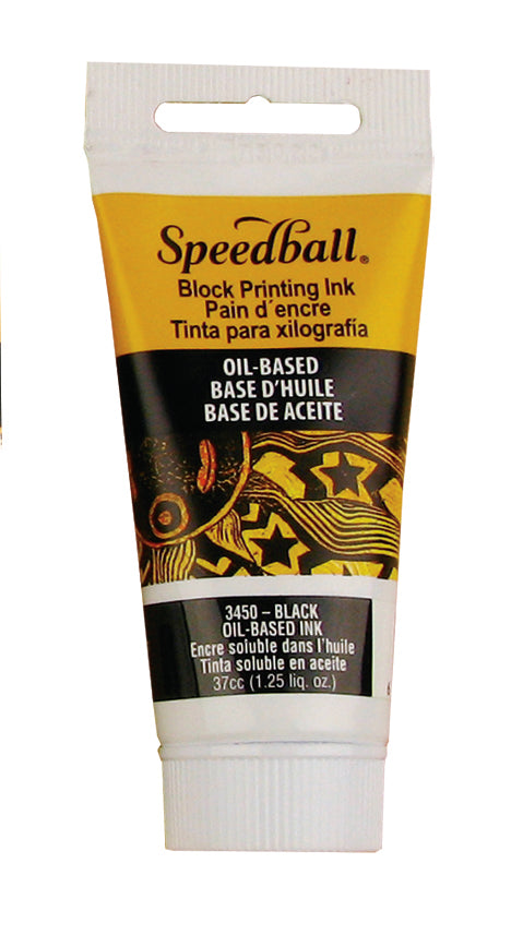 Speedball Oil-Based Block Printing Ink 37ml – Black