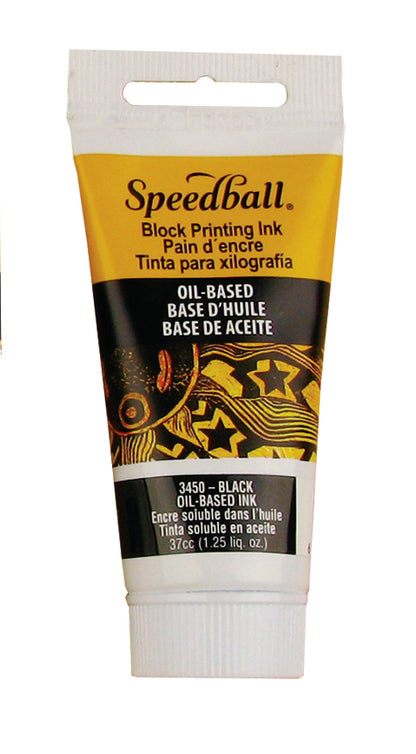 Speedball Oil-Based Block Printing Ink 37ml – Black