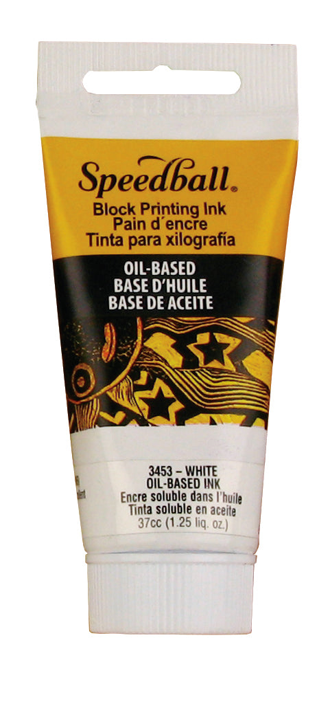Speedball Oil-Based Block Printing Ink 37ml – White