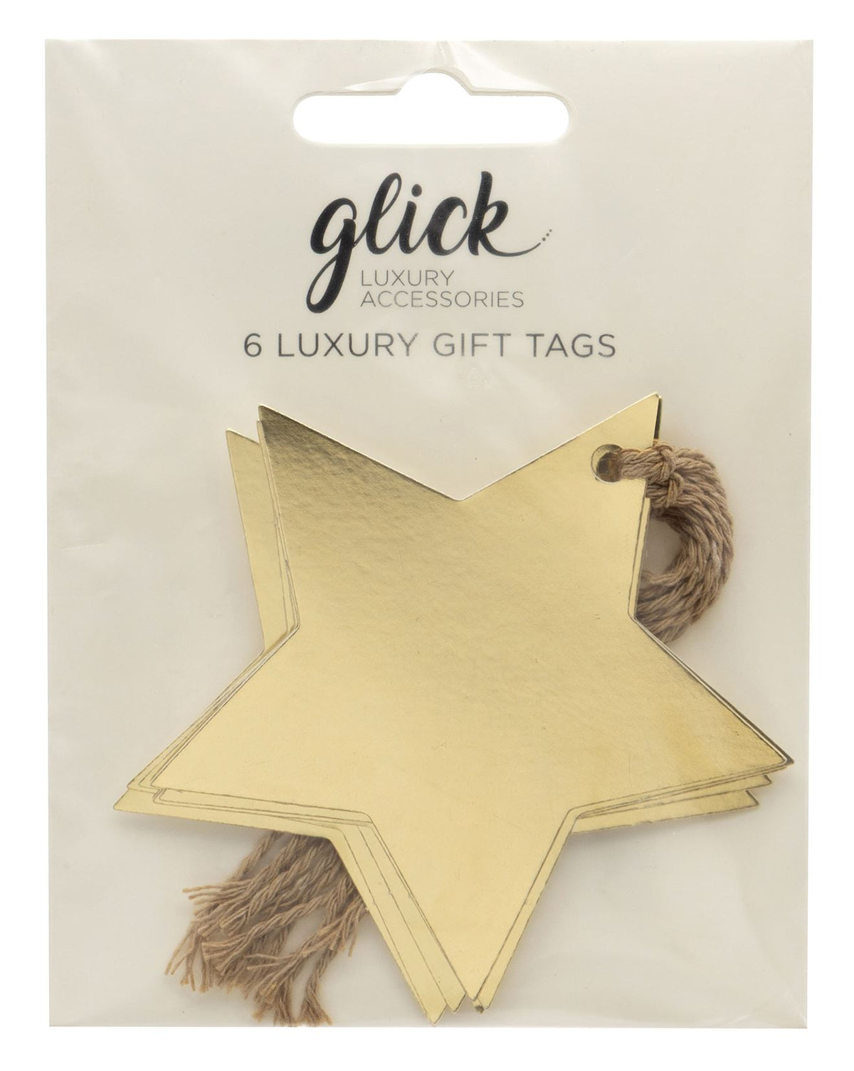 Foil Star Gold Gift Tags (Pack of 6)