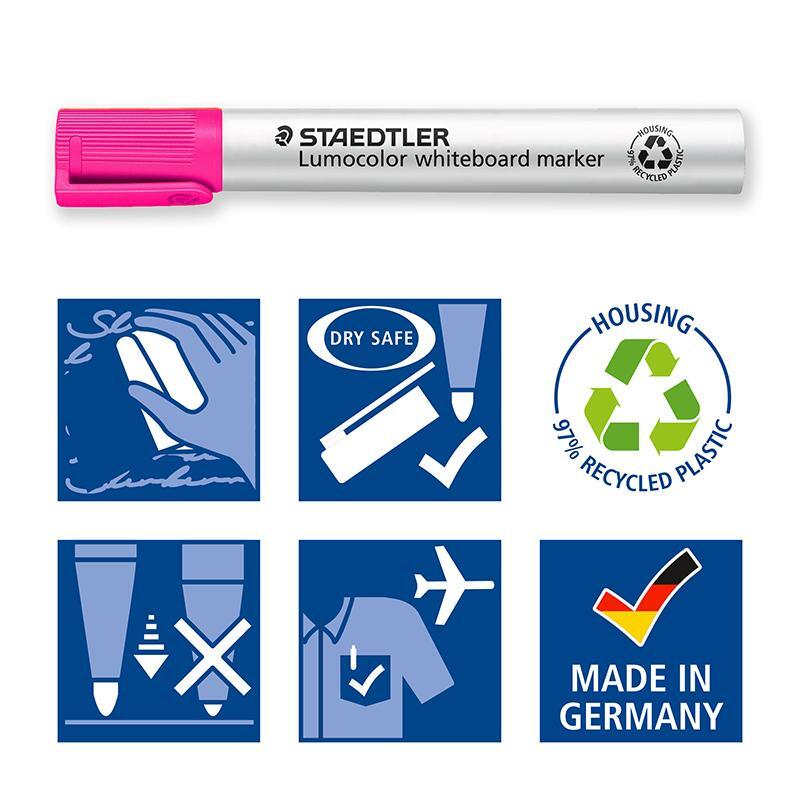 Staedtler Lumocolor whiteboard marker 351 pink – image 3