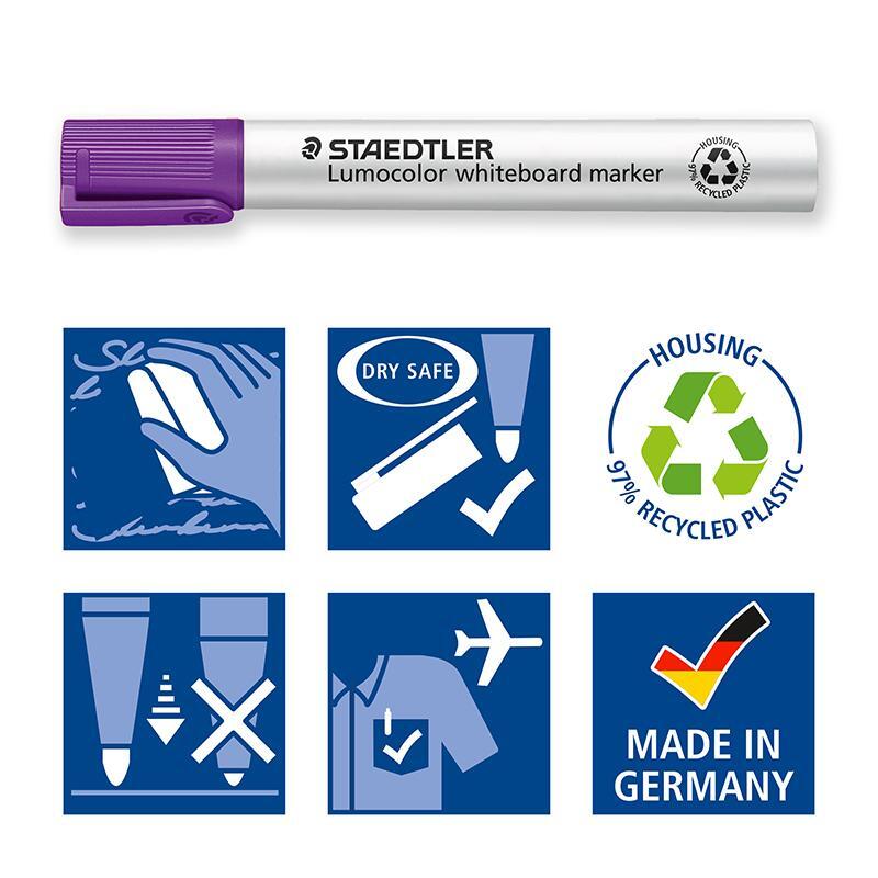 Staedtler Lumocolor whiteboard marker 351 violet – image 3