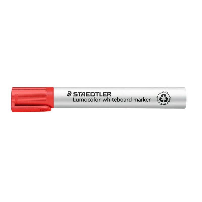 Staedtler Lumocolor Whiteboard Marker 351 B Chisel Tip – Red