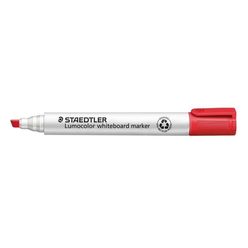 Staedtler Lumocolor Whiteboard Marker 351 B Chisel Tip – Red