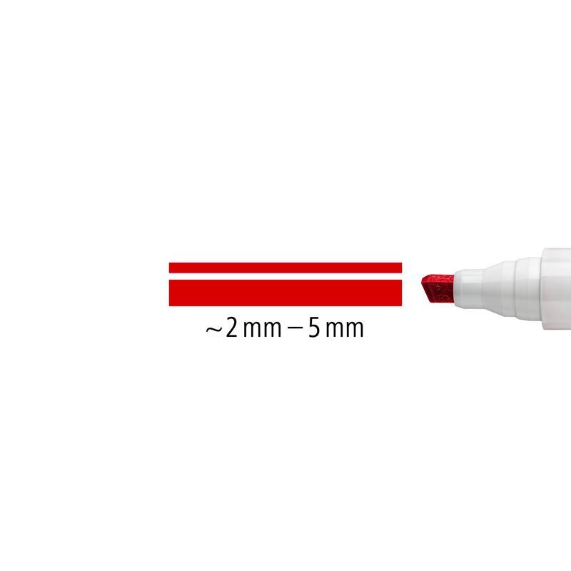 Staedtler Lumocolor Whiteboard Marker 351 B Chisel Tip – Red