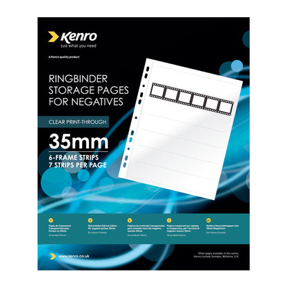Kenro 35mm clear acetate negative page