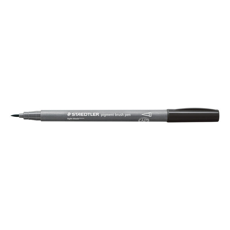 Staedtler Pigment Arts Brush Pen 371 – Light Black (371-90)