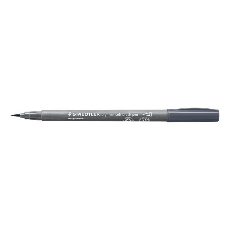 Staedtler Pigment Arts Soft Brush Pen 372 – Cool Grey Dark (372-871)