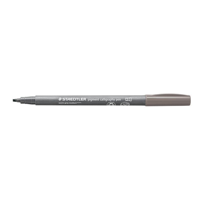 Staedtler Pigment Arts calligraphy pen 375 warm grey