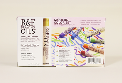 R&F Drawing Oils Modern Colour Set – 6 x 12ml