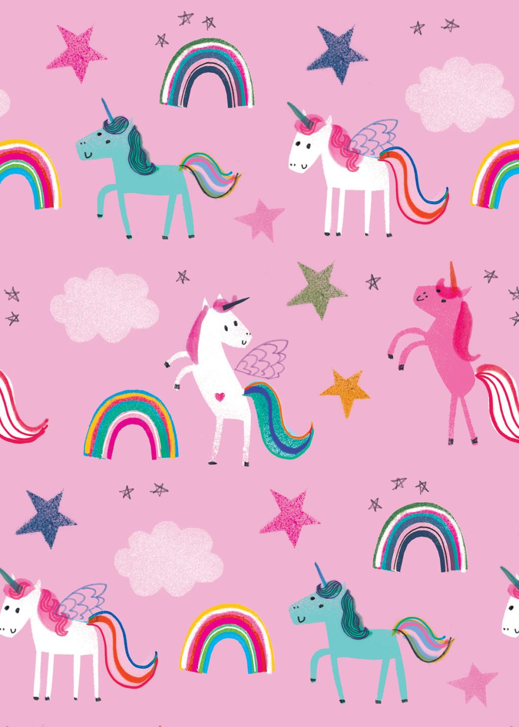 I Drew This Unicorn Wrapping Paper Sheet
