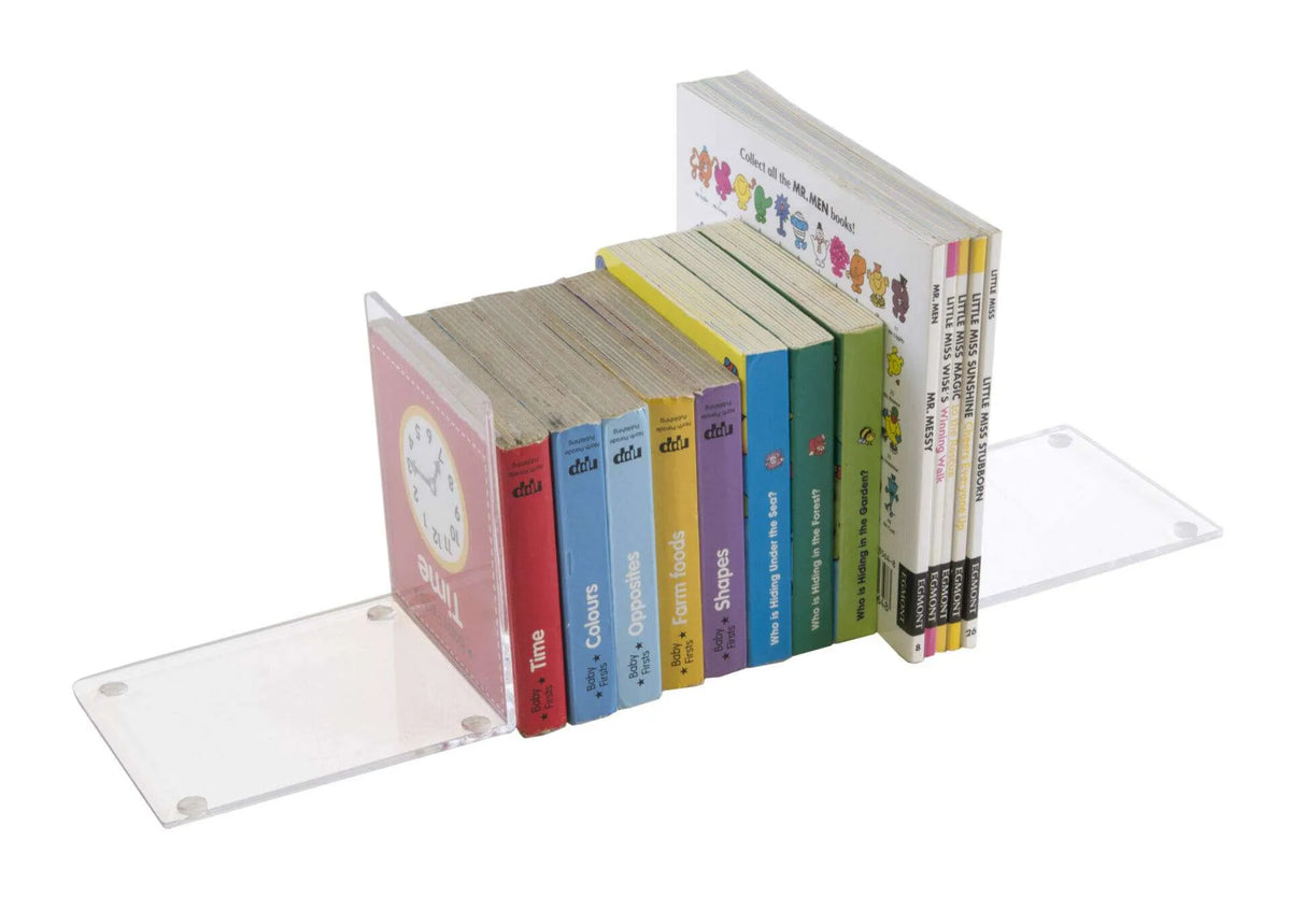 Clear Acrylic Small Bookends – Pack of Two | ABE-2