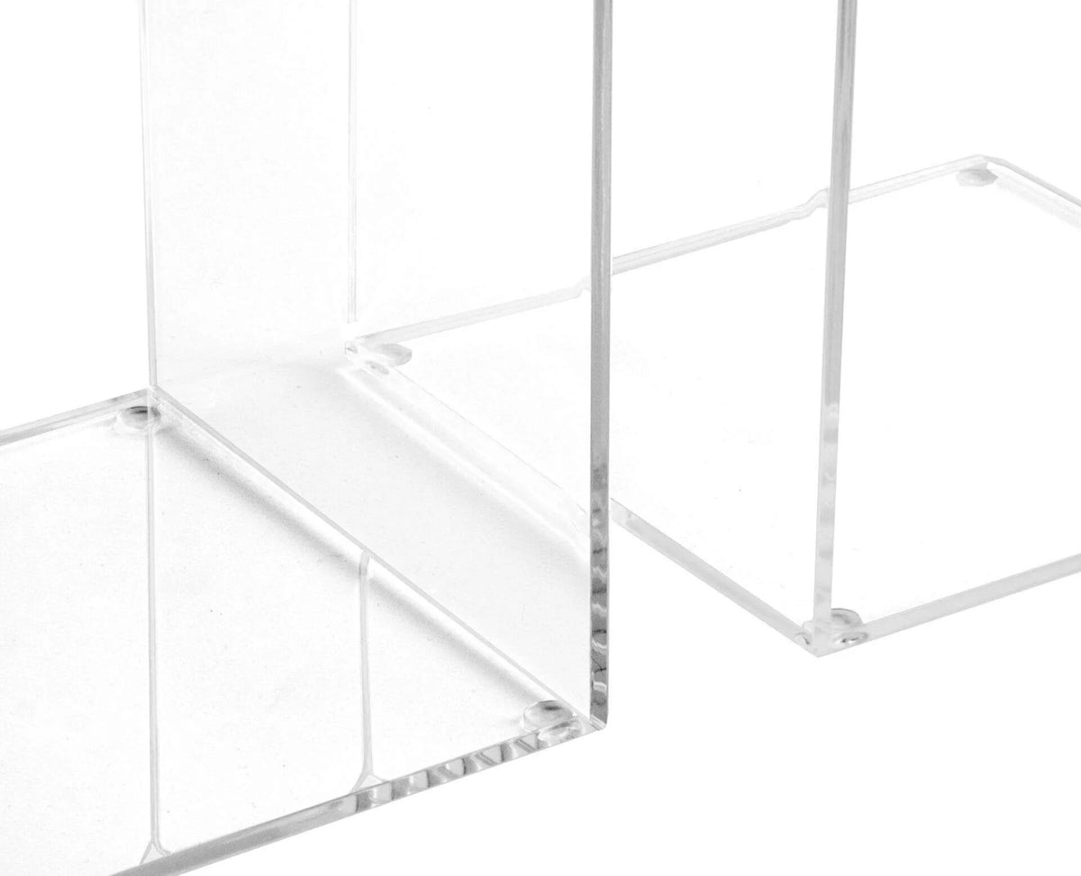 Clear Acrylic Large Bookends - Pack of Two | ABE-3