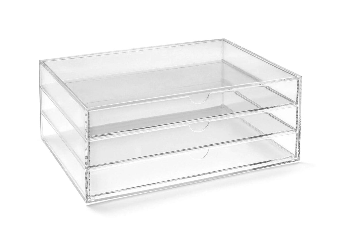 Clear Acrylic Three-Tier Sorter – A4 Landscape | A3TPSL