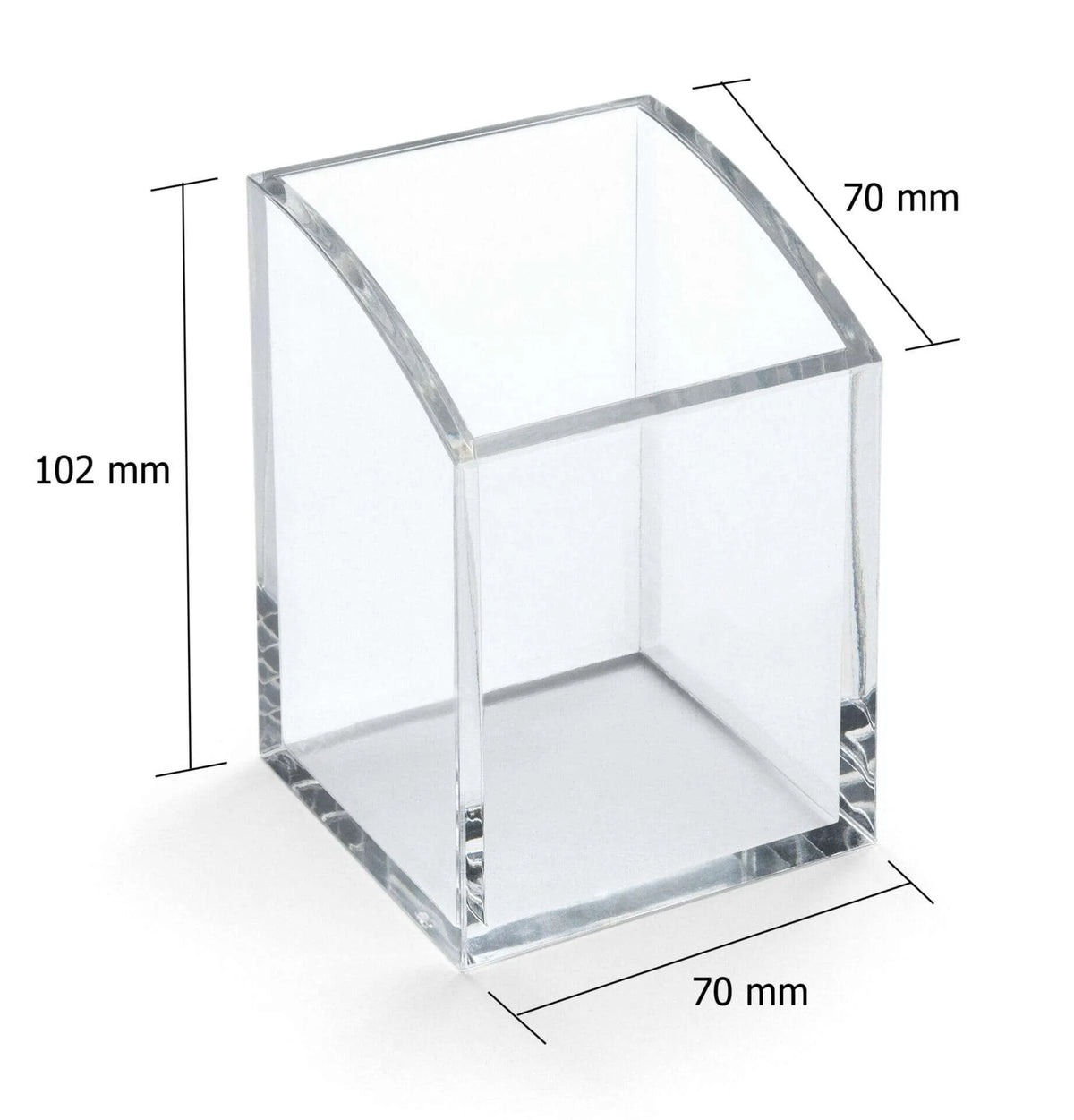 Clear Acrylic Square Pen Pot | APP-2