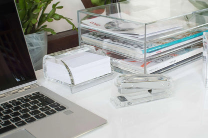 Clear Acrylic Memo Pad Holder with 500 Sheets | AMP1