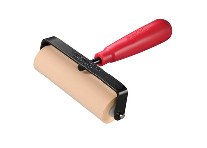 Speedball Soft Rubber Brayer 100mm – Heavy-Duty Steel Frame, Plastic Core, Carded